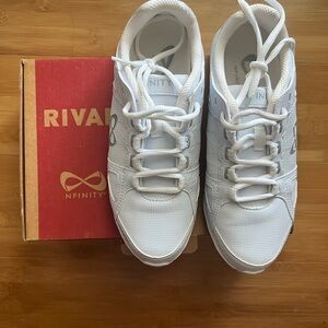 NFINITY Rival White Cheer Sneakers